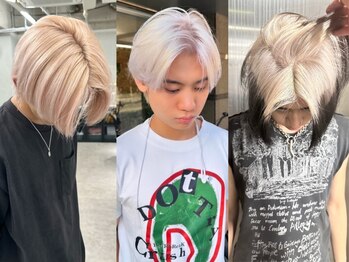 ティントバイアロブリーチ 大阪梅田(tint by alo bleach)の写真/【ブリーチ2回+TR￥15000】最旬のハイトーンメンズに。ホワイトから個性的な色まで☆[大阪梅田駅/ブリーチ]