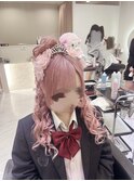 ハーフアップ