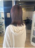 退色が綺麗！パープルグレージュカラー