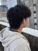 シェール(CHER)&nbsp;マッシュウルフ　ツイストパーマ　ツイストウルフ　メンズウルフ