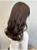 透明感カラーアッシュベージュ＊ブリーチなし地毛風カラー