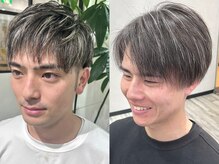 メンズのメッシュハイライト◎当店はメンズのお客様も多数ご来店♪メッシュを入れて男前な男性に！【堺東】