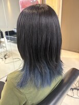 シャンプーボーイエイムス(SHAMPOO BOY aims) ブルー系インナーカラー