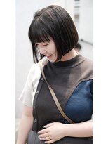 ウム(Umu)&nbsp;大人ボブ/暗めカラー/ナチュラルブラウンボブ/ボブ/ミニボブ