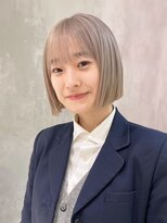 アイティーバイアルバム 八王子店(IT by ALBUM)&nbsp;ボブホワイトベージュブリーチハイトーンブロンド_ba509222