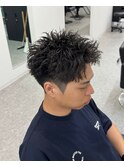 スパイキーショートスパイキーパーマ