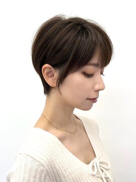 ルージュシー ショートボブ(RU10C) 白髪染め/白髪ぼかしハイライト/ヘッドスパショートスタイル/