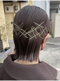 ピンアレンジ ヘアセット ヘアアレンジ 結婚式 およばれスタイル