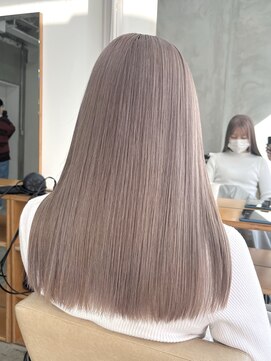 ＋ハイトーンブリーチミルクティーカラーホワイトベージュカラー