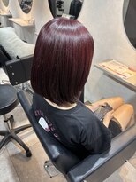 リミュー バイ イフ(lmu by if)&nbsp;ブリーチなしでもかわいく！ボルドーカラー