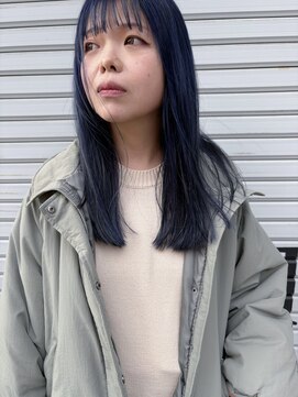 サル(saru) #ネイビーブルー × #ダブルカラー