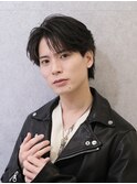 フェザーショートフェザーパーマセンターパート