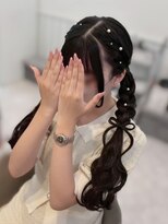 ミント(MINT)&nbsp;髪リボンツイン編みおろし☆
