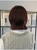 グレージュ　艶髪　髪質改善　ブリーチ　ピンクベージュ　韓国風