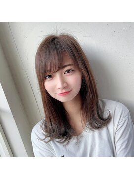 ガーデン オモテサンドウ(GARDEN omotesando) ナチュラルカラー鎖骨下外はねミディアム/似合わせカット