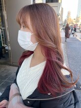 ＊遊びゴコロをくすぐるインナーカラー＊[富沢/ハイライト/ブリーチ/オーガニック/インナーカラー/Men's]