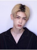 ブロンド×ハンサムショート