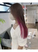 インナーカラーピンク