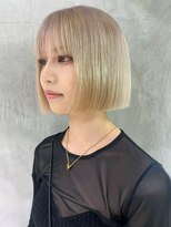 アルバム 渋谷パルコ(ALBUM)&nbsp;ブロンドボブ_チェリーブラウンフェミニンロング_ba423271