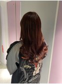 #名古屋#栄#プルエクステ#ロング#10代#20代#チェリーレッド