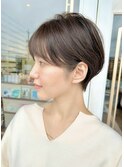 大人可愛い20代30代40代耳かけ丸みショート