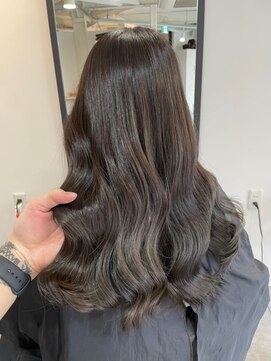 ラフ 難波店(LAFF) #ショコラアッシュ#ヘルシースタイル#ふんわりカール