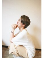 クラク 笹塚店(KURAKU)&nbsp;ハンサムショート/ショートヘア/ミルクティーカラー/笹塚/幡ヶ谷