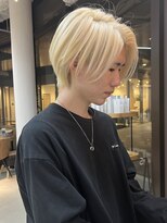 ウルフ/アッシュブラック/カルマパーマ/ベリーショート/表参道