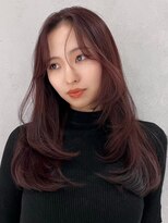 ノイ(noi) 顔周りレイヤーカットくびれヘアミルクティーベージュカラー