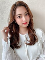 アフロート ディル(AFLOAT D'L)&nbsp;★小顔ワンカールレイヤーカットデジタルパーマチェリーブラウン