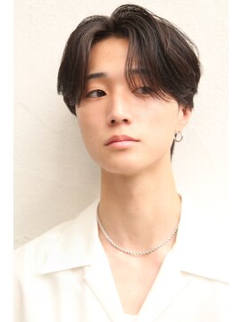 ブレスボー コウベ(Breath beauu) ニュアンスセンターパートパーマ