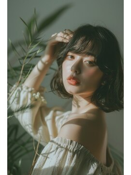 ラナ 新宿(lana) ボブレイヤー/シースルーバング/顔まわり//【lana hair 新宿】