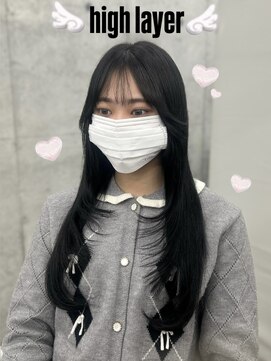 エヌアイ オモテサンドウ(ni omotesando) 韓国ハイレイヤーカット♪ ワンカールで可愛いトレンドヘア