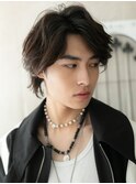 20代30代かき上げ伸ばしかけカルマパーマ黒髪ショートG上尾