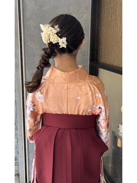ネオリーブ ジューク 日吉店(Neolive JuQ) 慶應義塾大学卒業式袴着付けヘアアレンジ☆日吉