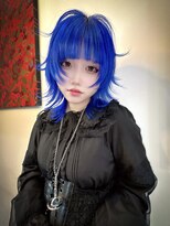 リッチ(RITZY) 【RITZY】ウルフカット×ブルーヘアー
