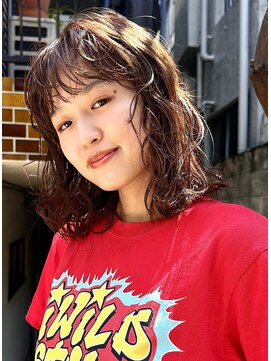 ナループロアオハナ(Nalu pu loa ohana) ミディアムパーマウェーブパーマロングパーマコテ巻き風パーマ