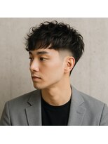 スープレックス ヘアーデザイン(SOUPREX HAIR DESIGN)&nbsp;大人ツーブロックフェードパーマ　20代 30代 40代 50代 60代
