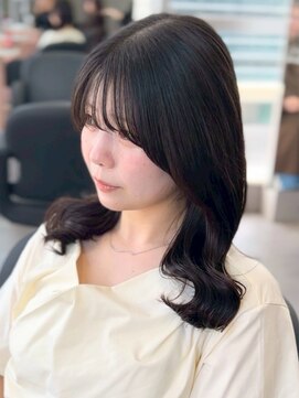 ジエクト カナウ(The Ect canow) コテ巻き風パーマ/ヘーゼルブラウン/ココアグレージュ