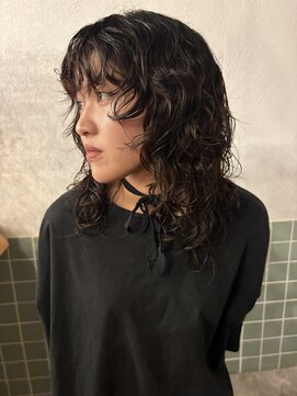 kaon  ミディアムパーマ　ミディアムレイヤーパーマ