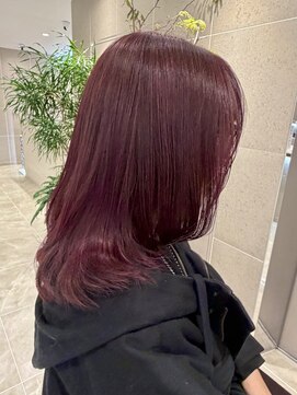 クララ ヒロシマセカンドフロア(CLALA Hiroshima 2nd floor) ミディアムヘア/ピンク系透明感カラー/レイヤーカット