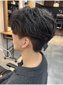 フェザーパーマ/センターパート/メンズパーマビジネス千葉駅保立