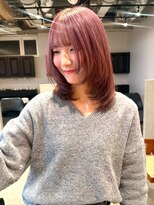 ディッセンバー 神宮前(December) 暖色カラー/ピンクカラー/レイヤーカット/渋谷