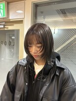 ループ(LOOP)&nbsp;ボブレイヤー×グレージュカラー