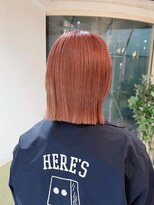 ネオリーブ チッタ 阿佐ヶ谷店(Neolive citta)&nbsp;ピンクベージュ×切りっぱなしボブ