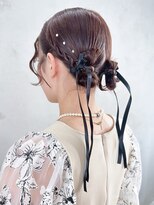 アルバム 銀座(ALBUM GINZA)&nbsp;おくれ毛ロンググレージュ韓国ヘアオリーブベージュ_ba582692