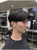 メンズセンターパートニュアンスパーマフェザーパーマ