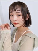 小顔似合わせカット/レイヤーボブ/ミルクブラウン【銀座駅】