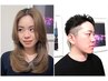 【再来40日以内】男女OK☆ヘアカット /シャンプースタイリング込¥4000円