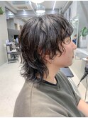 メンズウルフ、ウルフパーマ、メンズカット